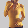 Women Top Sport Zipper Long Sleeve With Thumb Holes