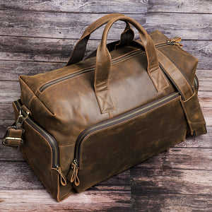 Custom Leather Duffle Bag for Men