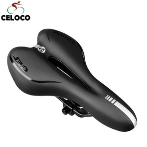 GEL Reflective Shock Absorbing Hollow Bicycle Saddle