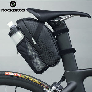 ROCKBROS Bicycle Saddle Bag With Water Bottle Pocket Waterproof