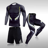 3 Pcs Compression Sportswear Rashguard Tracksuits