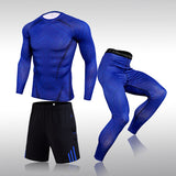 3 Pcs Compression Sportswear Rashguard Tracksuits