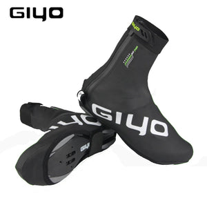 Waterproof Windproof Fleece Warm Cycling Lock Shoe Covers Reflective