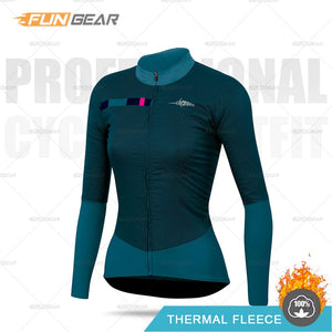 2021 Women Winter Jacket Triathlon Long Sleeve Cycling Sweatshirt