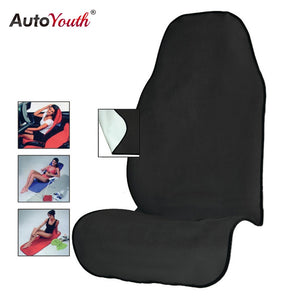 Towel Car Seat Cover for Athletes Fitness Gym - Black